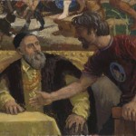 Shaking Hands with Titian, oil on canvas, 81x97, SOLD