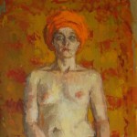 Priestess, oil on canvas, 101x66