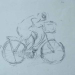 Cyclist, 19x28