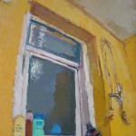 Bathroom, Night, oil on canvas, 69x51