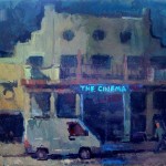 Hoxton Cinema, oil on canvas, SOLD