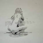 Crouching Girl, 27x25