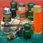 Thermos Still Life, Winner Phyllis Roberts Prize, oil on canvas, 50x50