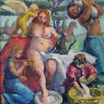 Venus with Attendants, oil on canvas, 59x54